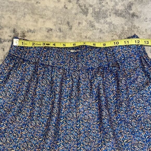 NWT See U Soon Anthropologie Blue Glitter Confetti High Waisted Shorts Sz 4 - Picture 7 of 13